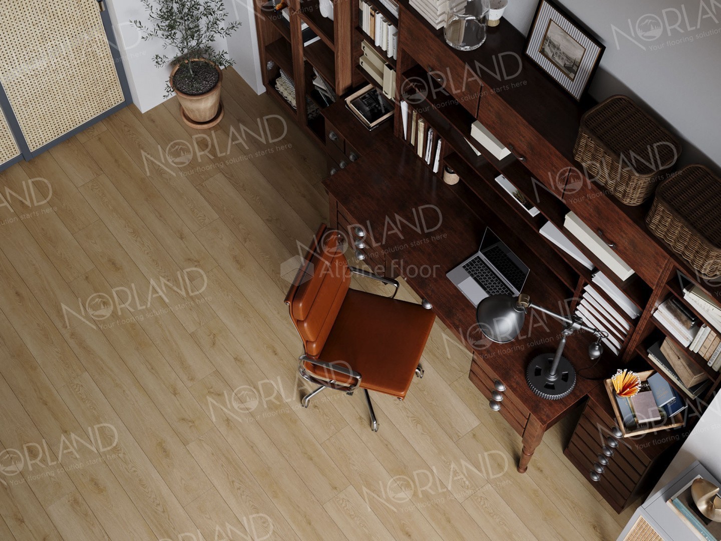 LVT ламинат Norland Sigrid 4V 34кл Rett 1003-21