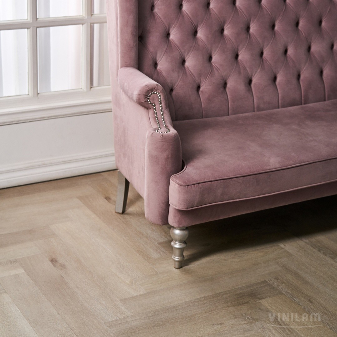 SPC ламинат VINILAM PARQUET HERRINGBONE 4V 43кл Паркет Скандинавский IS11188