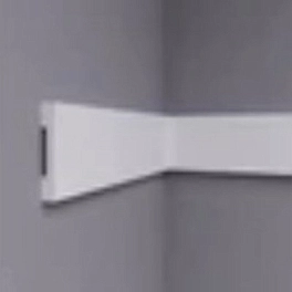 Молдинг настенный/дверной наличник из полимера ультравысокой плотности Solid 2UHD 09/60D, белый, 2м
