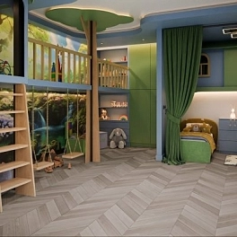 LVT плитка DAMY FLOOR Chevron 4V 43кл DF02-Ch-LVT Пале-Рояль
