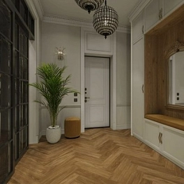 SPC ламинат ENSTEN VALLAND PARQUET 4V 43 кл 600х125х4мм (1,95м2=26шт) ECO 103-14 Кардамон